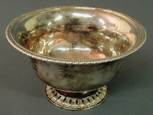 George II English silver waste bowl