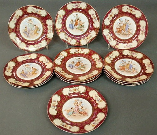 Set of twelve Austrian dessert 156d49