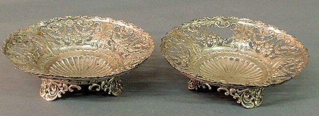 Pair of Whiting pierced sterling
