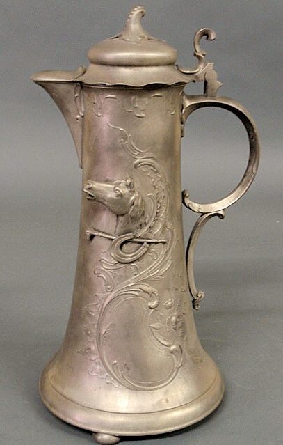 German pewter flagon c 1900 marked 156d7d