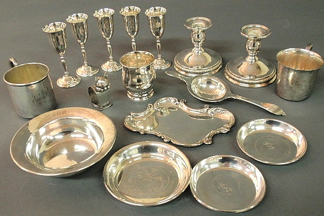 Group of sterling silver tableware 156da4