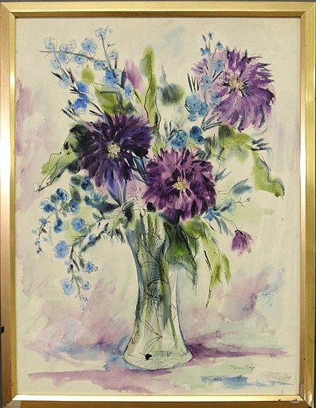 Watercolor still life painting of a