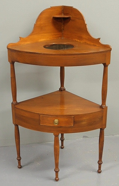 Sheraton poplar washstand c.1820 with
