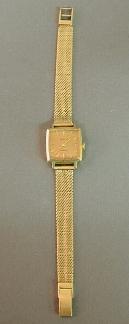 Ladies Bulova Automatic 18k gold 156db4