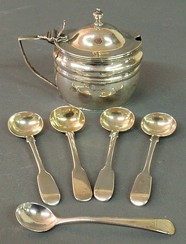 Georgian Silver mustard pot with 156dc7