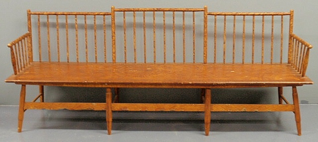 Bamboo turned Windsor bench early 156df5