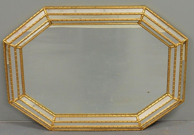 Italian gilt octagonal mirror  156e3e