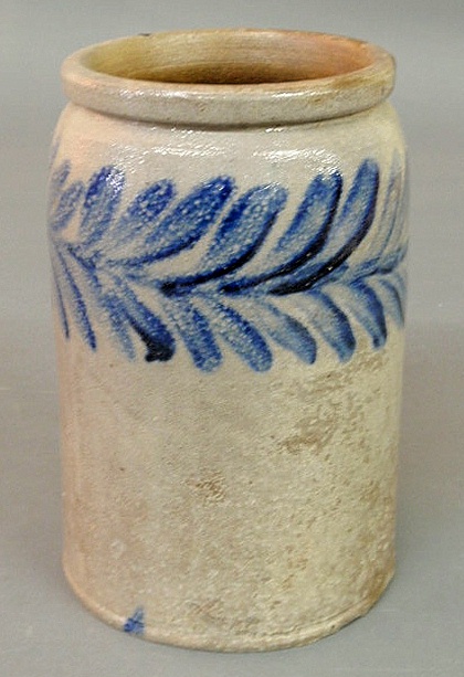 One gallon stoneware jar 19th c  156e5a