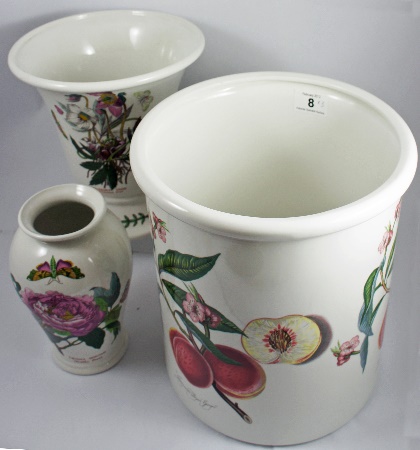 Portmeirion Two Large Vases height 25