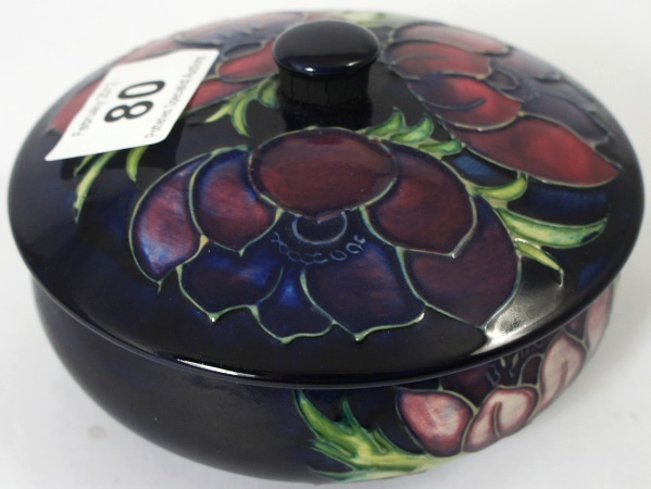 Moorcroft Powder Bowl and Cover decorated
