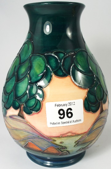 Moorcroft Vase decorated with Trees