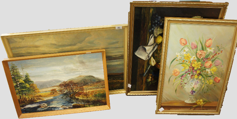 4 Oil Paintings by VL Clarkson 15704e