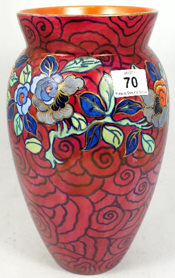 Bursleyware Vase decorated with Various