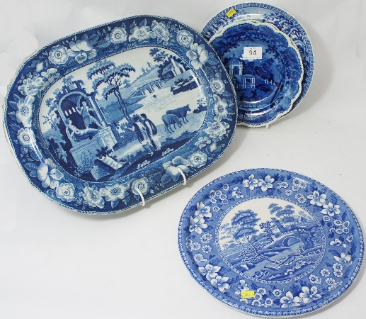 A collection of Early 19th Century Blue