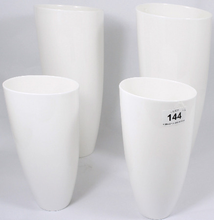 Minton Set of 4 Large White Contemporary