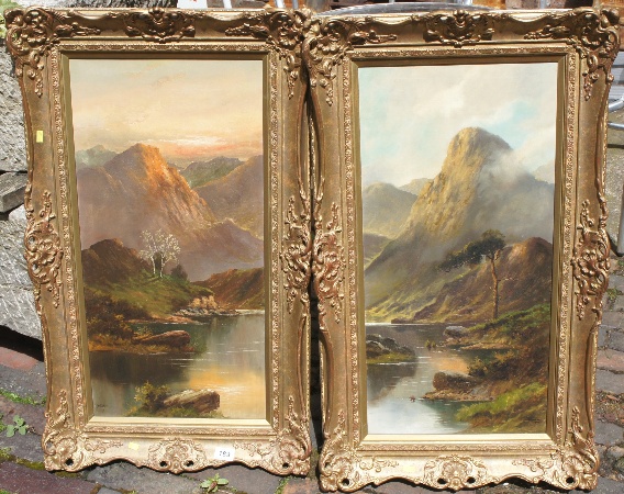 A Pair of Large Oil Paintings on 1570d1