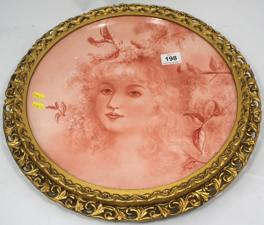 A Minton Porcelain Plaque painted 1570d8