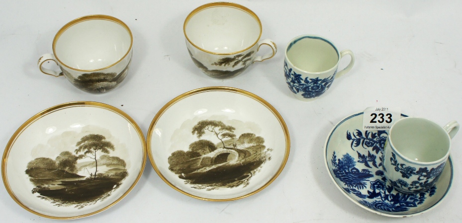Early 19th Century Blue and White Tea