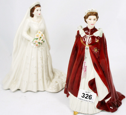 Royal Worcester Figures of Queen Elizabeth