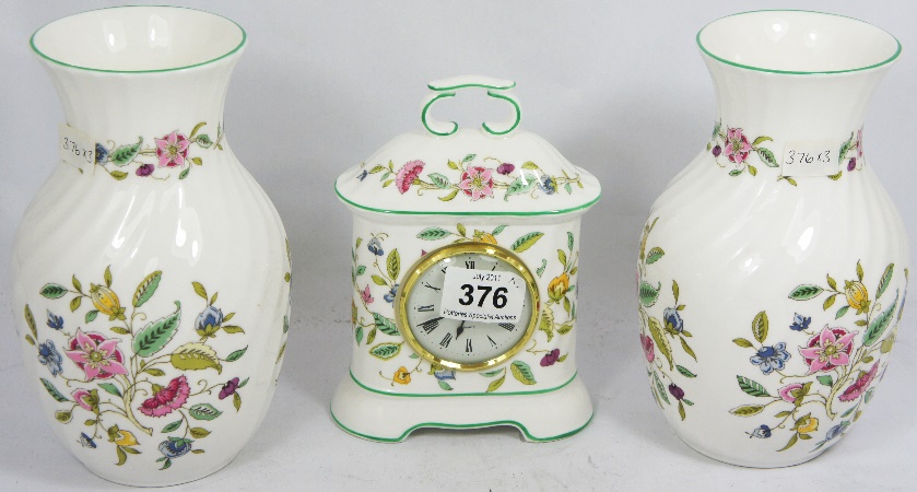 Minton Haddon Hall Pair of Vases 15715d