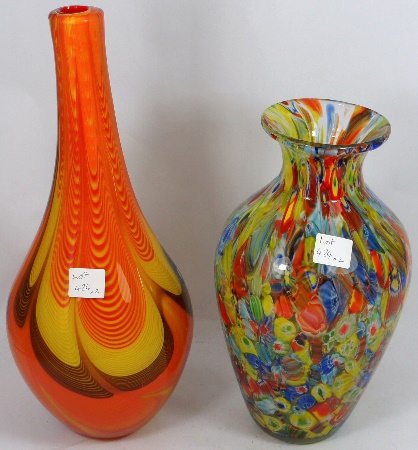 Murano Vases x 2 ZH152 and ZH155