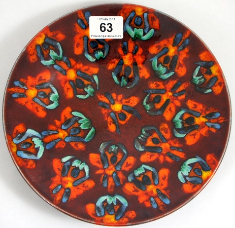 Anita Harris signed Dish with Abstract