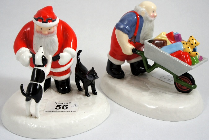 Coalport Father Christmas Figures 1571ee