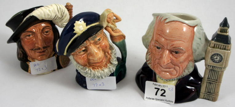 Royal Doulton Small Character Jugs Old