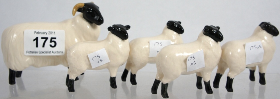 Beswick Black Faced Sheep 1765 157258