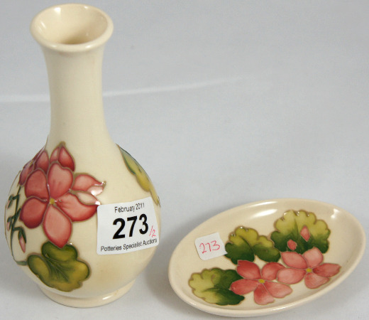 Moorcroft Vase and dish in the