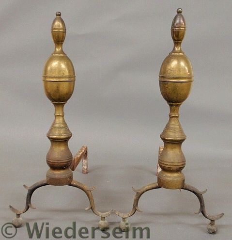 Large pair of Federal brass double 1574a6