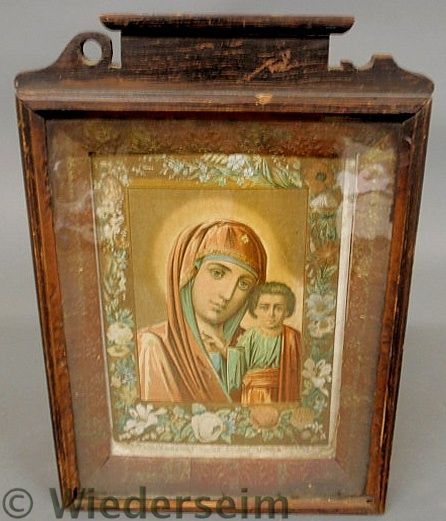 Printed Russian religious icon