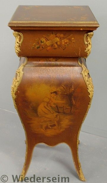 Louis XVI style painted plant stand 1574e6