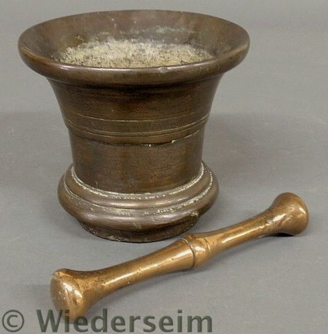English bronze mortar & pestle