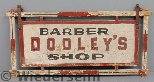 Trade sign Dooley s Barber Shop  1574f8