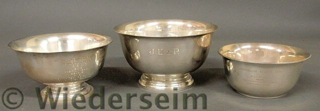 Two sterling silver Revere bowls 157516