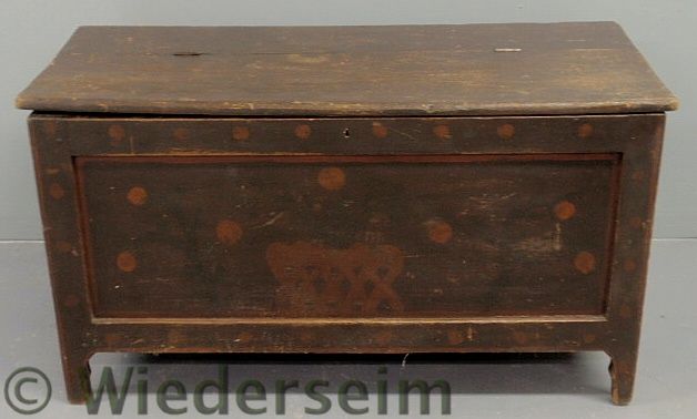 Pine blanket chest c.1830 with