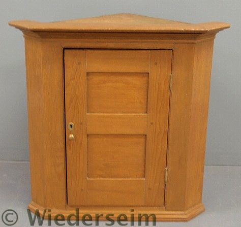 Pine hanging cupboard c 1850 with 15755a