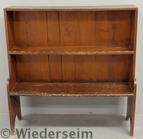 Pine open cupboard early 19th c  15755b