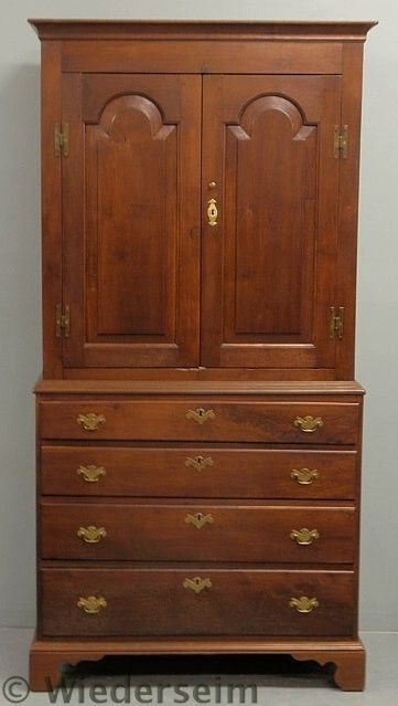 Chippendale style walnut two piece 15757c