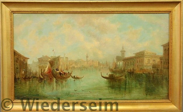 Oil on canvas painting of Venice 15759e