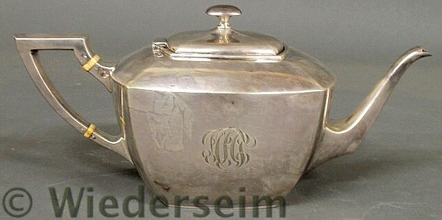Sterling silver teapot by Whiting.