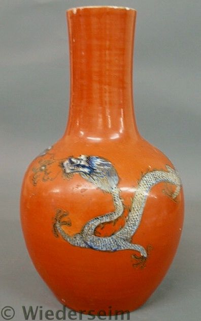 Asian porcelain vase 19th c with 15759a