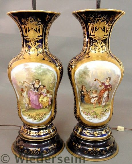 Magnificent pair of French porcelain 1575a7