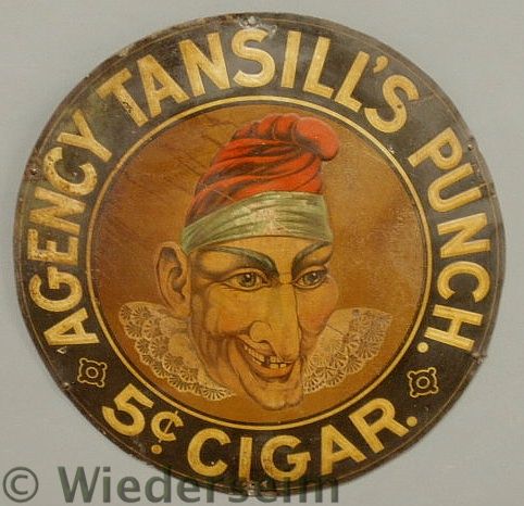Round trade sign "Agency Tansill's