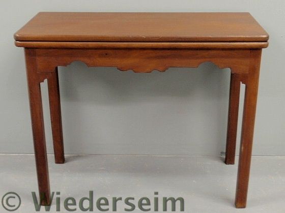 Chippendale mahogany gaming table 1575af