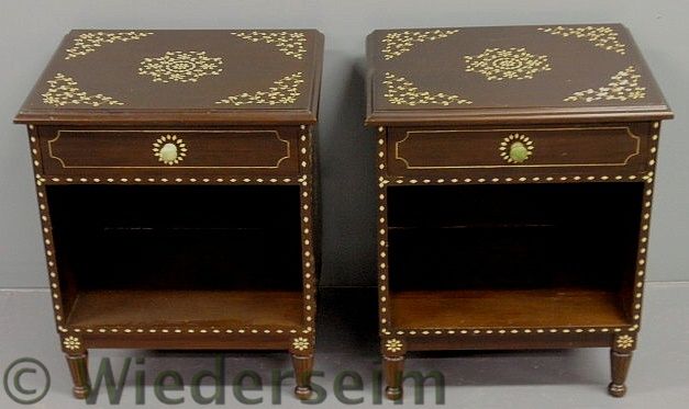 Pair of Anglo/Indian one-drawer
