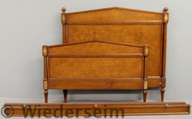 Neoclassical mahogany single bed