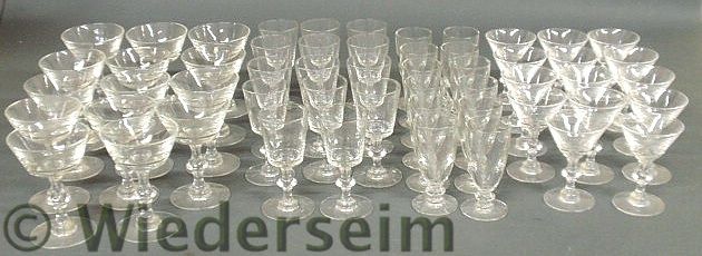 Group of clear glass stemware some 1575f8
