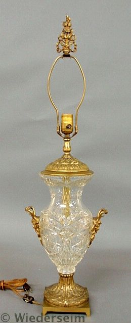 French crystal and bronze table 15760d